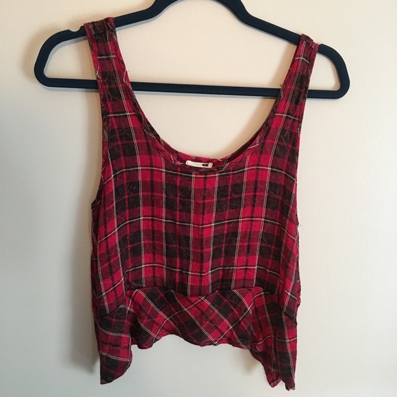 PacSun Tops - Flannel tank top